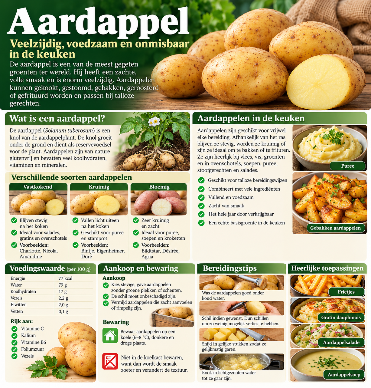 Technische afbeelding van aardappel